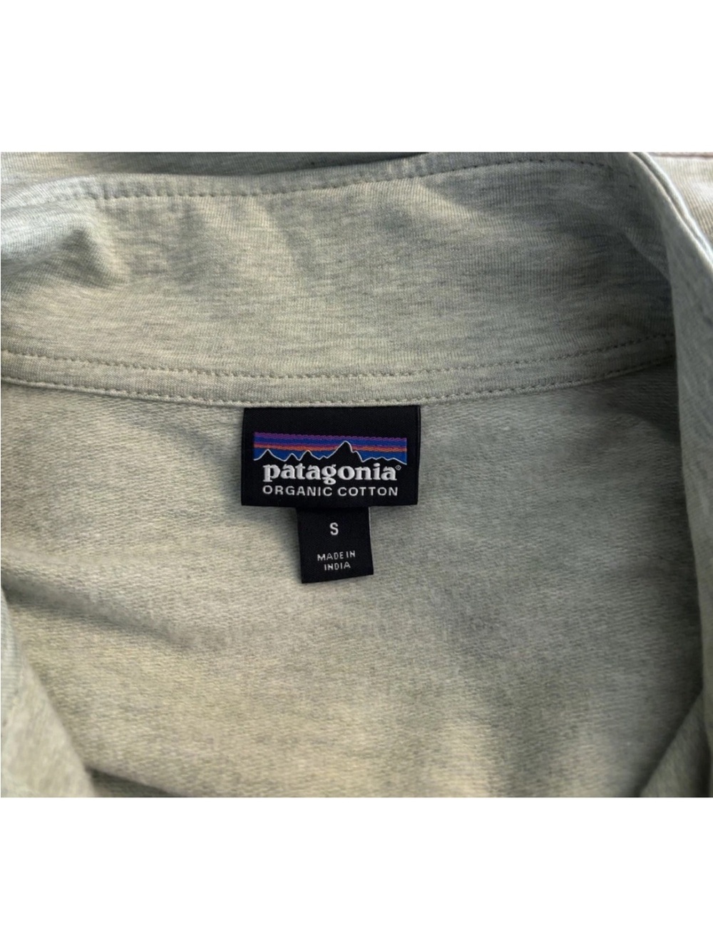 Patagonia Women's Ahnya Pullover Size Small S 1/4 Zip Long Sleeve Salvia Green - Picture 5 of 5